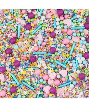 Super Sprinkle Confetti Parade - EU Sugar Sprinkles for Cakes & Biscuits | Azo Dye-Free Streusel Mix from Hamburg (180g) - Buy Online on GoSupps.com