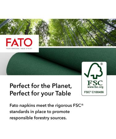Buy FATO Night Blue Disposable Napkins - Soft & Gentle 40-Pack | 2-Layer FSC Certified 38x38 cm - Buy Online on GoSupps.com
