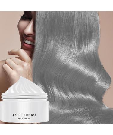 Temporary silver-gray hair color for men instant hair cream dye | Cream-colored hair wax | For adults ages friends beauticians etc. - Buy Online on GoSupps.com