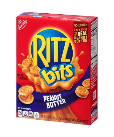 RITZ Bits Peanut Butter Sandwich Crackers 8.8 oz Pack of 12 - 8.8 Ounce (Pack of 12) - Buy Online on GoSupps.com