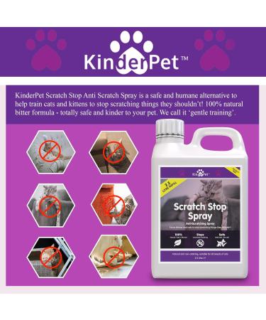 KinderPet Eco Anti Cat Scratch Deterrent Spray Big Value 2.5L Refill Protect Furniture Stop Cats Kittens Scratching Doors Carpets Walls Cruelty Free Pet Safe - Buy Online on GoSupps.com