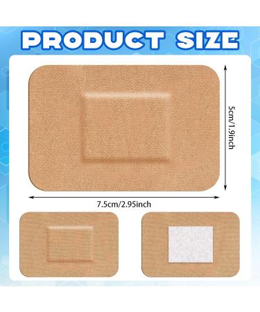 200 Pcs Large 2x3 Inch Adhesive Bandages - Waterproof Fabric Flexible Bandage Wrap for Wound Care - Skin Care Supplies - Buy Online on GoSupps.com