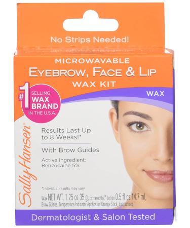 Sally Hansen 5001 Stripless Face Wax Kit for Eyebrow, Face, and Lip - Pack of 1 - Buy Online on GoSupps.com