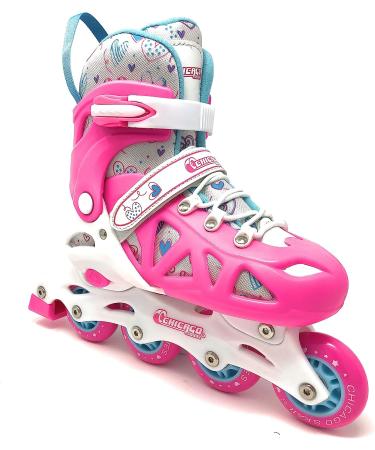 Chicago Skates Inline Training Combo Set Small Pink - Size J10-J13 - Buy Online on GoSupps.com