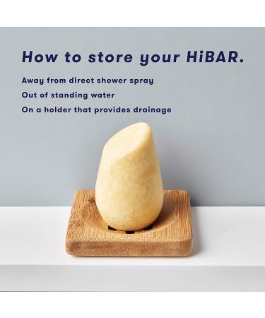 HiBAR Conditioner Bar - All Natural, Plastic Free, Eco-Friendly, Travel Size, Color Safe & Moisturizing for Dry Hair - Buy Online on GoSupps.com