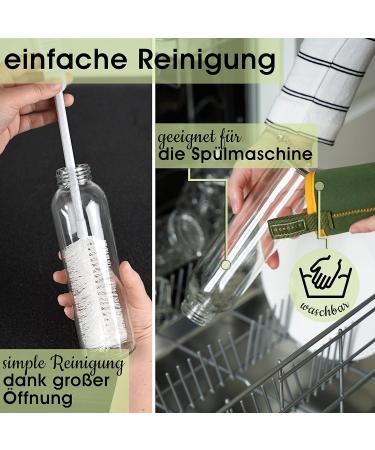 LIVONDO 0.5L Glass Drinking Bottle with Stainless Steel Cap & Neoprene Cover - Dishwasher Safe | Love - Piruette - Buy Online on GoSupps.com