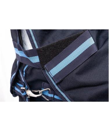 RL24 Weiddecke Full Neck Basicline 600D Nylon Horse Winter Blanket | Waterproof Blue/Baby Blue | 125cm (100g/m ) - Perfect for Outdoor Use - Buy Online on GoSupps.com