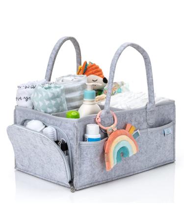 Infinite Lotus Baby Diaper Caddy Organizer for Diapers, Wipes & Other Nursery Essentials - Portable Diaper Caddy for Changing Table Organizer & Around the House - Diaper Caddy Basket - Diaper Storage Caddy