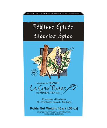 La Courtisane Licorice Spice Herbal Tea Kosher Gluten-Free 20 Teabags