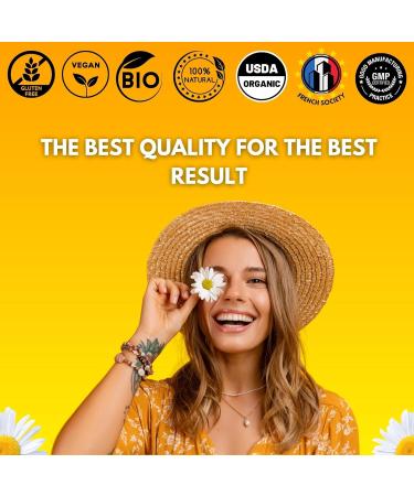 APIGENINE | ORGANIC | 100% Natural | Chamomile Extract | Best Sleep | Relaxation | Vegetable Capsules | - Buy Online on GoSupps.com