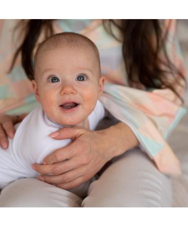 NatureBond Nursing Cover | Breathable Breastfeeding Cover | AirFlow Max Material | Multi-Use Baby Car Seat Canopy, Shopping Cart Cover, Scarf, Light Blanket | Stroller Cover - Sunset Orange - Buy Online on GoSupps.com