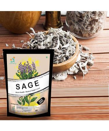 Green Velly 100Gms Dried Sage Leaves for Tea (Whole) | Smudge Smudging | Energy Reiki | Removes Energy Blocks. - Buy Online on GoSupps.com