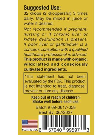 Classic Herbal Liver & Gallbladder Cleanse - Detox Drops (2 fl oz) with Milk Thistle & Dandelion Root - International Shipping Available - Buy Online on GoSupps.com