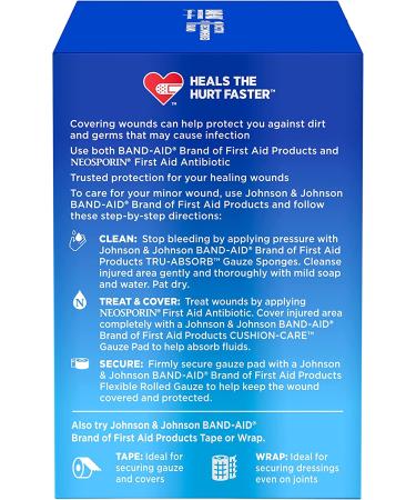 Band-Aid Brand Flexible Rolled Gauze Dressing - Soft Padding, Instant Absorption - 3 x 2.1 Yards, Sterile Kling Rolls - Value Pack 5 ct - Buy Online on GoSupps.com