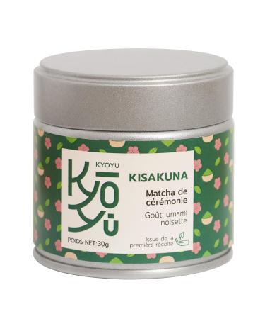 KYOYU KYOYU Matcha Tea KISAKUNA 100% Green Tea Powder Harvested in Japan 30 g Ceremonial Quality