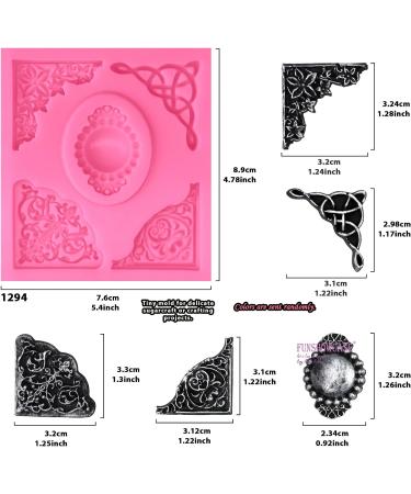 Funshowcase Angel Tag Frame Corner Silicone Mold - Ideal for Cake Decoration and Crafting Projects - Buy Online on GoSupps.com
