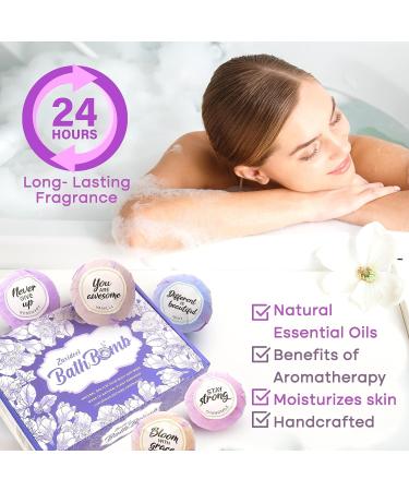 Handmade Bath Bombs for Women - Set of 12 with Essential Oils - Perfect Gift for Valentine's Day, Birthdays, Mother's Day - Buy Online on GoSupps.com