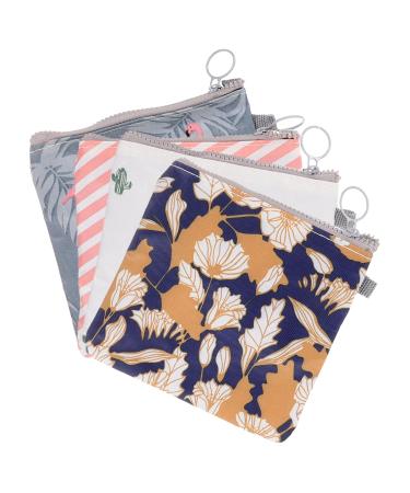 BUIFULSIC 4 pieces pad holder for period hygiene bags for women's bandages for women's bonds cultural bags breastfeeding insert Pad- For the school People Pockets Care Aunt Handling Travel Female Products