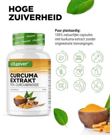 VitaminVersand24 DE Curcuma extract 180 capsules Highly dosed with 500 mg curcumin per daily portion With 90 curcumin content Without unwanted additives vegan 98 Curcuminoid - Buy Online on GoSupps.com