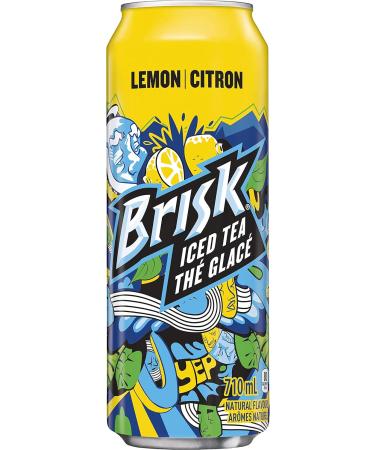 Brisk Lemon Iced Tea 710 mL Cans 12 Pack - Buy Online on GoSupps.com