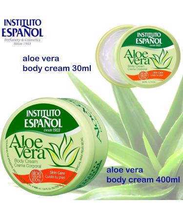 Instituto Espa ol Aloe Vera Moisturizing Body Cream Scented Body Cream Daily Moisturizing Cream Face Body Hands | Multi-purpose Soothing and Natural for Every Day Set 430 ml - Buy Online on GoSupps.com