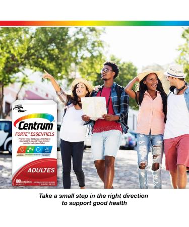 Centrum Forte Essentials Multivitamin - 100 Tablets for Adults - Buy Online on GoSupps.com
