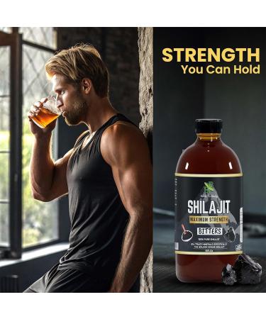 Herb To Body Pure Shilajit Bitter - 16oz Natural Herbal Tonic made with Wildcrafted Shilajit for Men Gold Grade Product for Wellness and Detox Support - Buy Online on GoSupps.com
