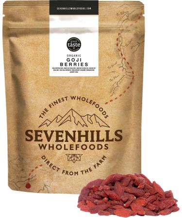 Organic Raw Goji Berries 500g - Sevenhills Wholefoods - Pack of 1 - Buy Online on GoSupps.com