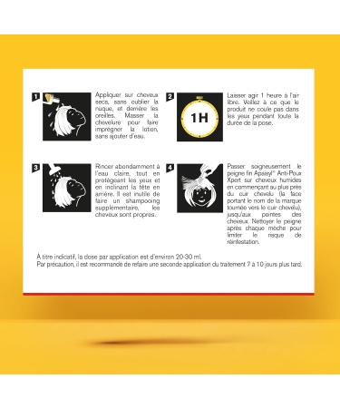 APAISYL Lotion Anti-Poux Xpert Tue 100% des Poux et des Lentes en 1 heure 1 seule Application Micro-Emulsion brevet e Peigne Offert 200ml 200 ML - Buy Online on GoSupps.com