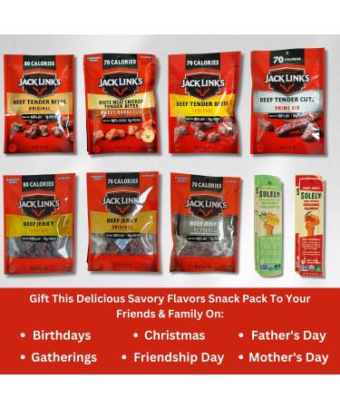 Snack Box Jerky variety pack - Birthday Gifts for Men 18 pcs Meat and Fruit Jerky (Pake to 18) 1 count (Pack of 18) - Buy Online on GoSupps.com