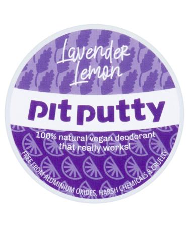Pit Putty 65g | Vegan & Eco-Friendly Deodorant Balm | 100% Natural Deodorant For Women & Men (Lavender Lemon)