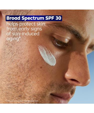 NIVEA MEN Age Defense Daily Face Moisturizer with Broad Spectrum SPF 30 Sunscreen Pro-Retinol and Hyaluronic Acid Beard-Friendly Face Lotion Helps Defend Against UVA/UVB Rays 1.7 Fl Oz Bottle 1 Fl Oz (Pack of 1) - Buy Online on GoSupps.com