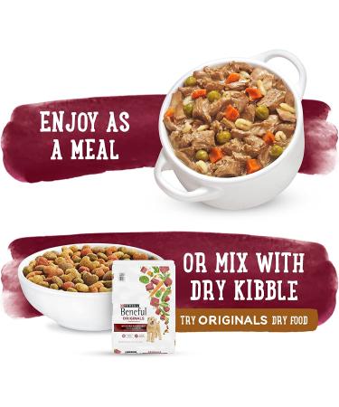 Purina Beneful High Protein Beef Stew Wet Dog Food - 8-Pack of 10 oz. Tubs - Buy Online on GoSupps.com