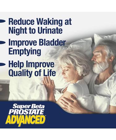 Super Beta Prostate Advanced - Promotes Sleep, Supports Bladder Health & Reduces Nighttime Urination - 120 Caplets (2-Pack) - Buy Online on GoSupps.com
