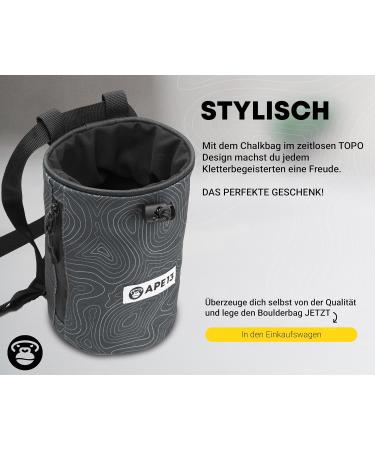 APE13 Chalk Bag for Climbing & Bouldering | Premium Set with Belt Brush Bracket & Large Magnesium Bag - Ideal for All Climbers - Buy Online on GoSupps.com
