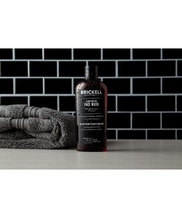 Brickell Men's Clarifying Gel Face Wash - Natural & Organic Daily Cleanser with Geranium, Coconut, and Aloe - 8oz - Buy Online on GoSupps.com