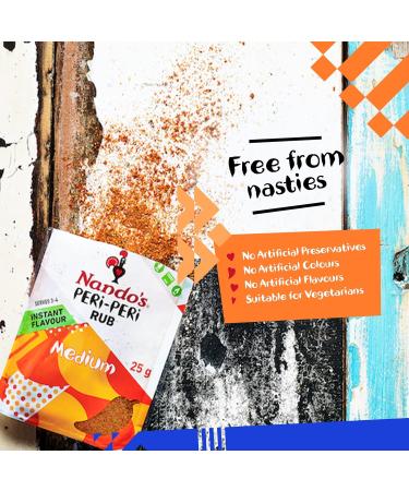 Nando's Peri Peri Medium Seasoning Rub 25g - Buy Online on GoSupps.com