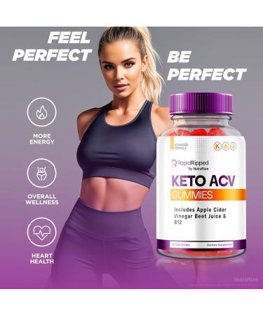 Buy Rapid Ripped Keto ACV Gummies - 2 Pack All Natural 1000 MG Apple Cider Vinegar Maximum Strength Keto Vitamins Top Reviews - 120 Gummies - Buy Online on GoSupps.com
