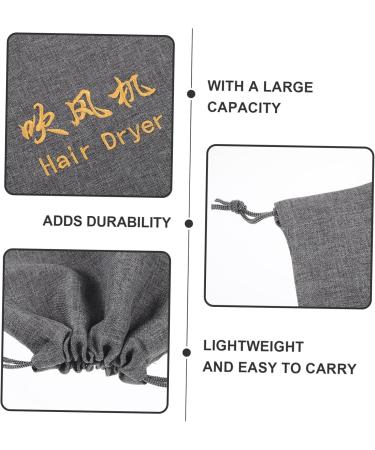 Hemoton Hair Dryer Bag Blow Dryer Bag for Hair Dryer Hair Dryer Storage Hair Curler Travel Drawstring - Buy Online on GoSupps.com