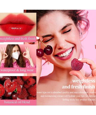 6 Colors Velvet Lip Tint Stain Set - Long-Lasting, Moisturizing, Waterproof Lipstick Set for Natural Matte Lip Color Makeup - Buy Online on GoSupps.com