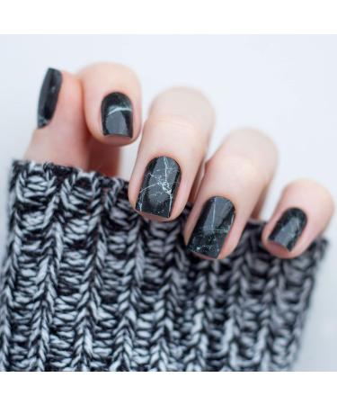 Avoa Beauty Lost Marbles Nail Film - Black & White Marble Nail Art Design | Long-Lasting Self-Adhesive Nail Wraps - Buy Online on GoSupps.com