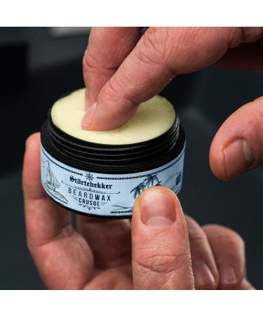 St rtebekker Premium Beard Wax - 50ml Compostable Beard Balm for Men | German Beard Care with Pleasant Fragrance - Buy Online on GoSupps.com