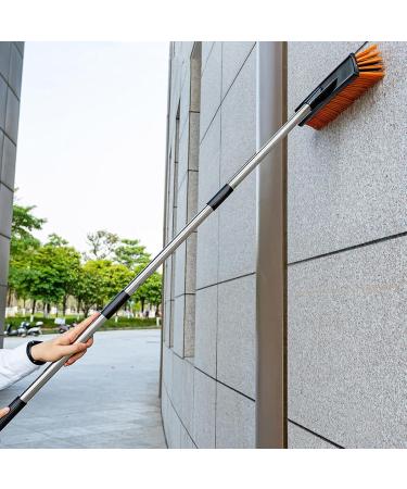 Stiff Floor Brush Scrubber Stiff Bristle Scrubber - Portable Floor Scrub Brush Grout Brush Outdoor Sweeping Brush for Warehouses Garages Balconies Decks Swimming Pools Rowces 40cm - Buy Online on GoSupps.com