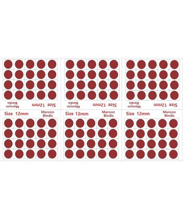 Vama Fashions Large Maroon Velvet Bindi Set for Women | Simple Round Kumkum Sindoor | International Shipping - Buy Online on GoSupps.com