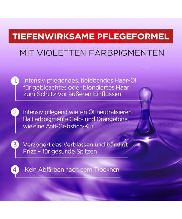 L'Or al Paris Elvital Purple Hair Oil for Blonde & Gray Hair - 100ml Color Gloss & Yellow Tinge Neutralizer - Buy Online on GoSupps.com