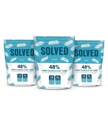 SOLVED Low Calorie and Low Carb Penne Pasta (3 Pack) | 48% Fewer Calories & Net Carbs | Healthy Pasta That Is Fiber-Rich, Low Calorie, and Low Carb | Penne 1 LB Bags (Pack of 3)