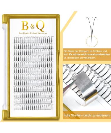 3D-D0.07-12 Long Foot Fan Eyelash Extensions - D Curl 0.07 Strength 8-15mm Lengths Matt Black | Premium Volume Technology - Buy Online on GoSupps.com