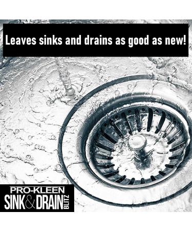 1L of Pro-Kleen Sink & Drain Blitz - Plughole Sink & Drain Unblocker - Super Strength Formula - Buy Online on GoSupps.com