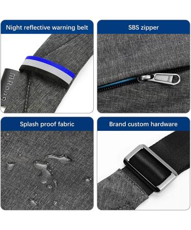 Anti-Theft Waterproof Crossbody Sling Bag | Men, Women, Boys | Black - Buy Online on GoSupps.com