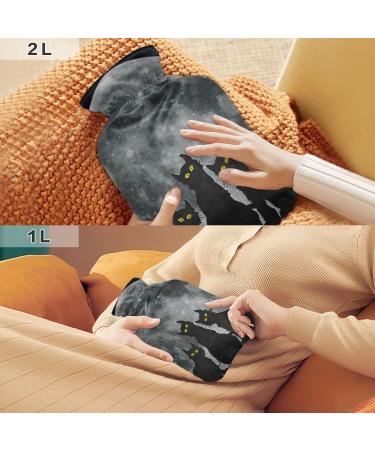 Buy 2L Cat & Full Moon Hot Water Bottle - Pain Relief & Winter Warmth | International Shipping - Buy Online on GoSupps.com